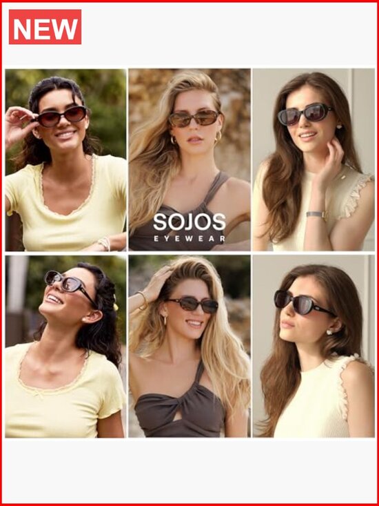Retro Oval Polarized Sunglasses for Women Men main image 4